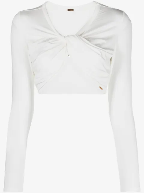 Cult Gaia haut crop Avani à détail torsadé