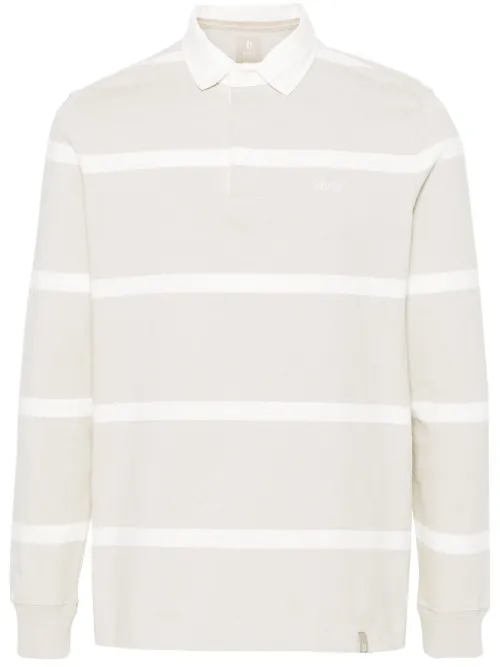 Polo en coton à rayures - Boggi Milano - Modalova