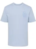 A BATHING APE® logo-print cotton T-shirt - Blue
