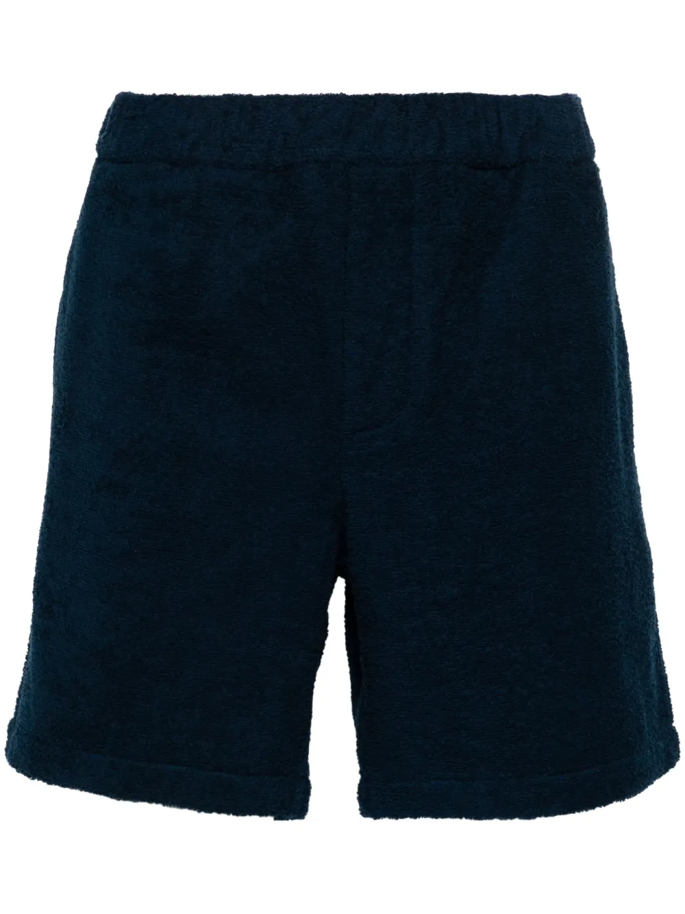 Prada Katoenen shorts met logoplakkaat Blauw