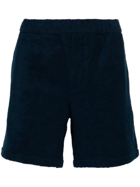 Prada logo-plaque cotton shorts