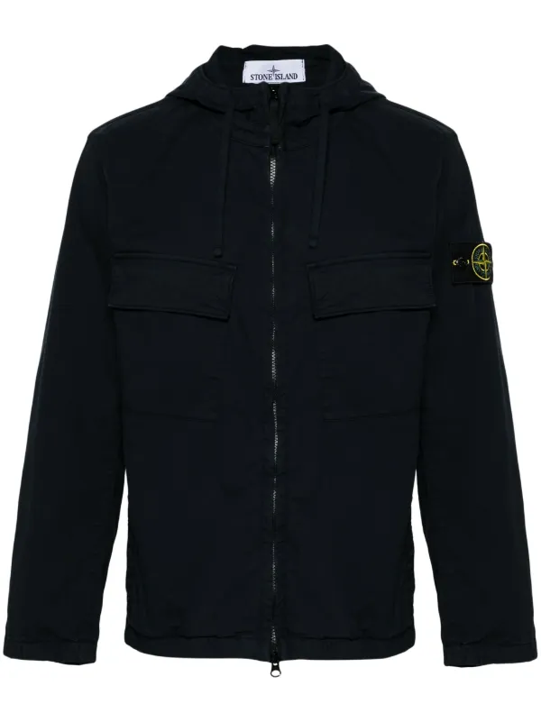 Hooded overshirt hot sale stone island