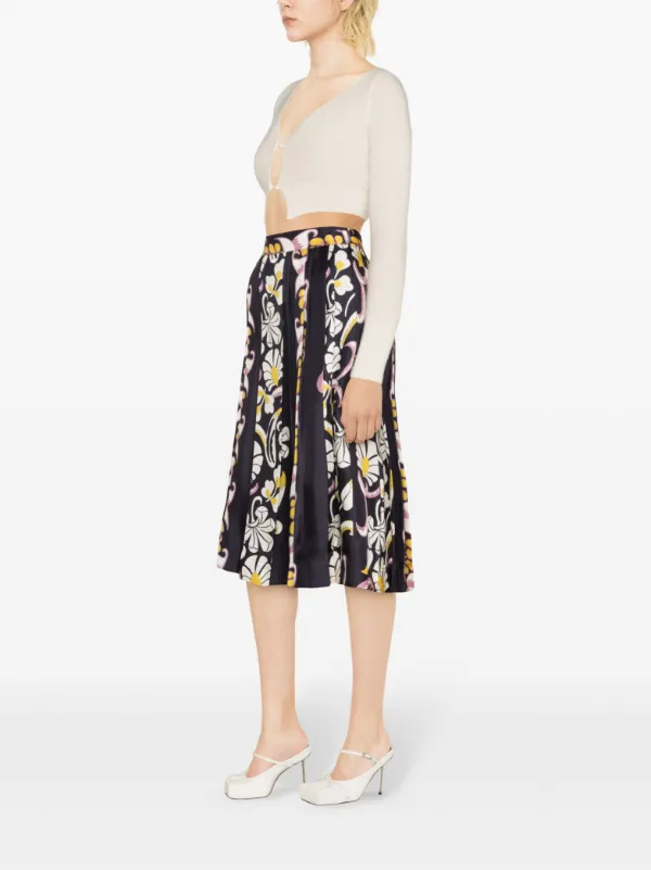 TORY BURCH スカート 服 Floral satin midi skirt859888 Printed Satin Skirt: Women's Designer Bottoms | Tory Burch