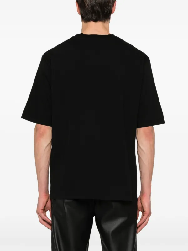 DSQUARED2 logo-print Cotton T-shirt | Black | FARFETCH