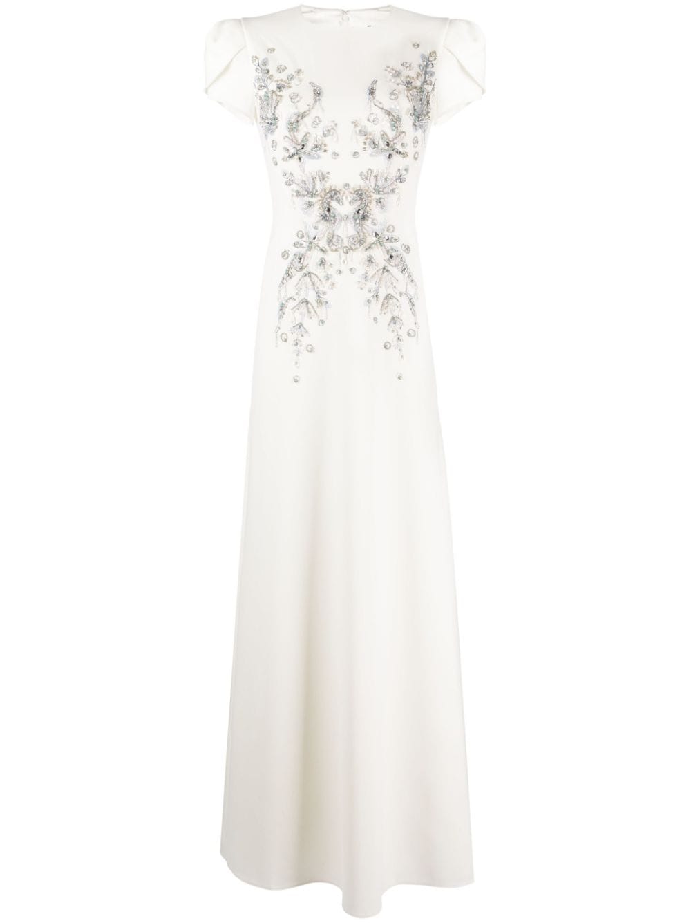 Jenny Packham Maya Crystal-embellished Dress In White