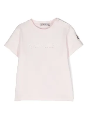 Moncler Enfant Camiseta Mangas Curtas | Rosa | FARFETCH BR