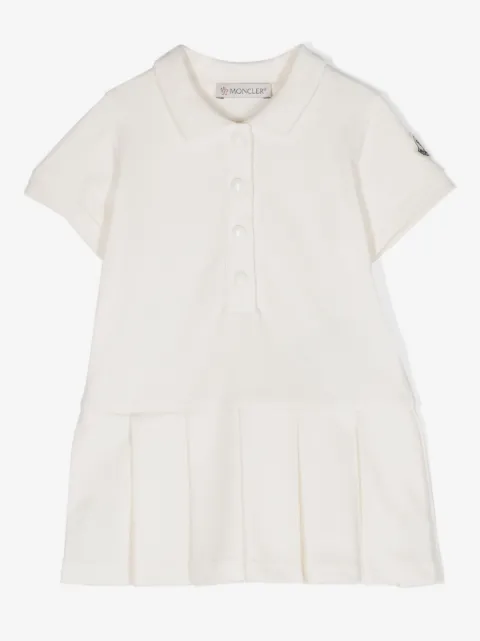 Moncler pleated piqué dress