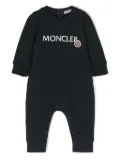 Moncler Enfant logo-print romper - Blue