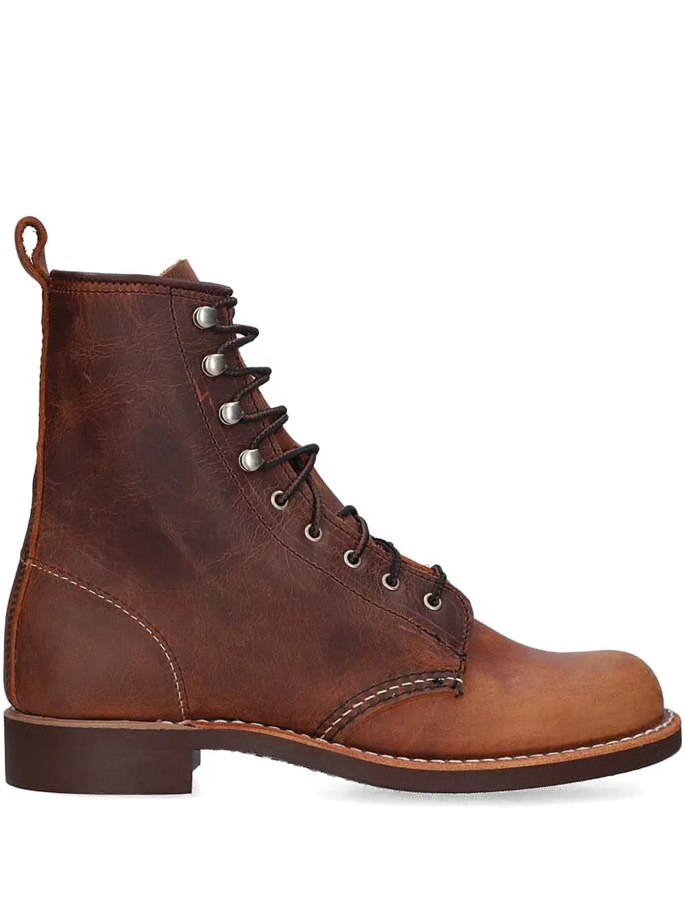 Red Wing Shoes lace-up leather ankle boots Brown