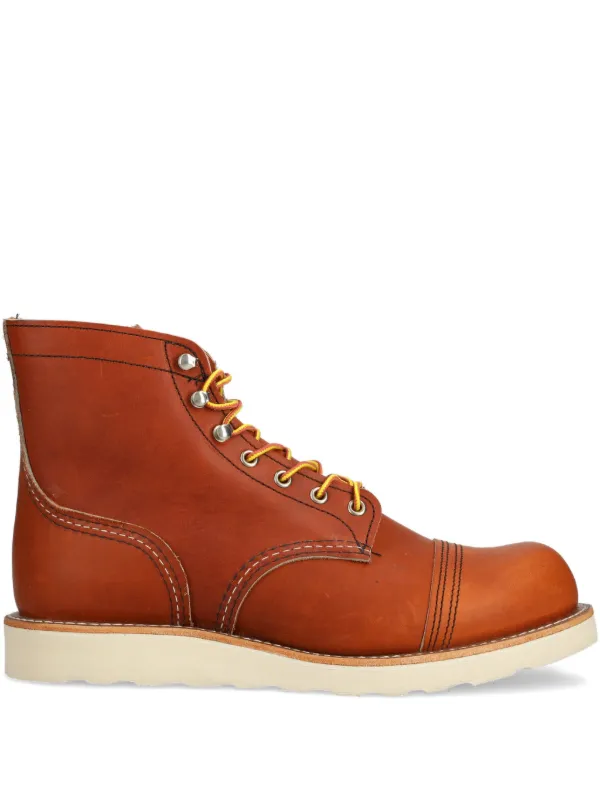 Red Wing Shoes Iron Ranger Stiefel Braun FARFETCH AT