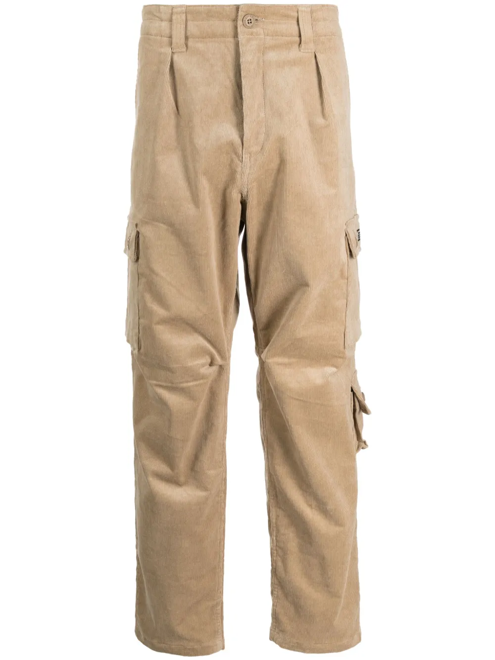 A Bathing Ape Corduroy Cotton Blend Cargo Pants In Brown