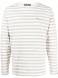 A BATHING APE® Hoop striped cottton T-shirt - Grey