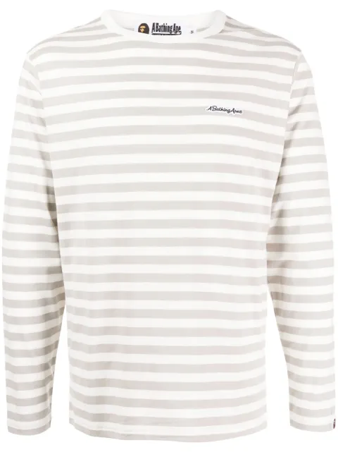 A BATHING APE® Hoop striped cottton T-shirt