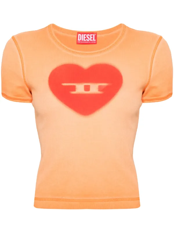 Orange t shop shirt aesthetic