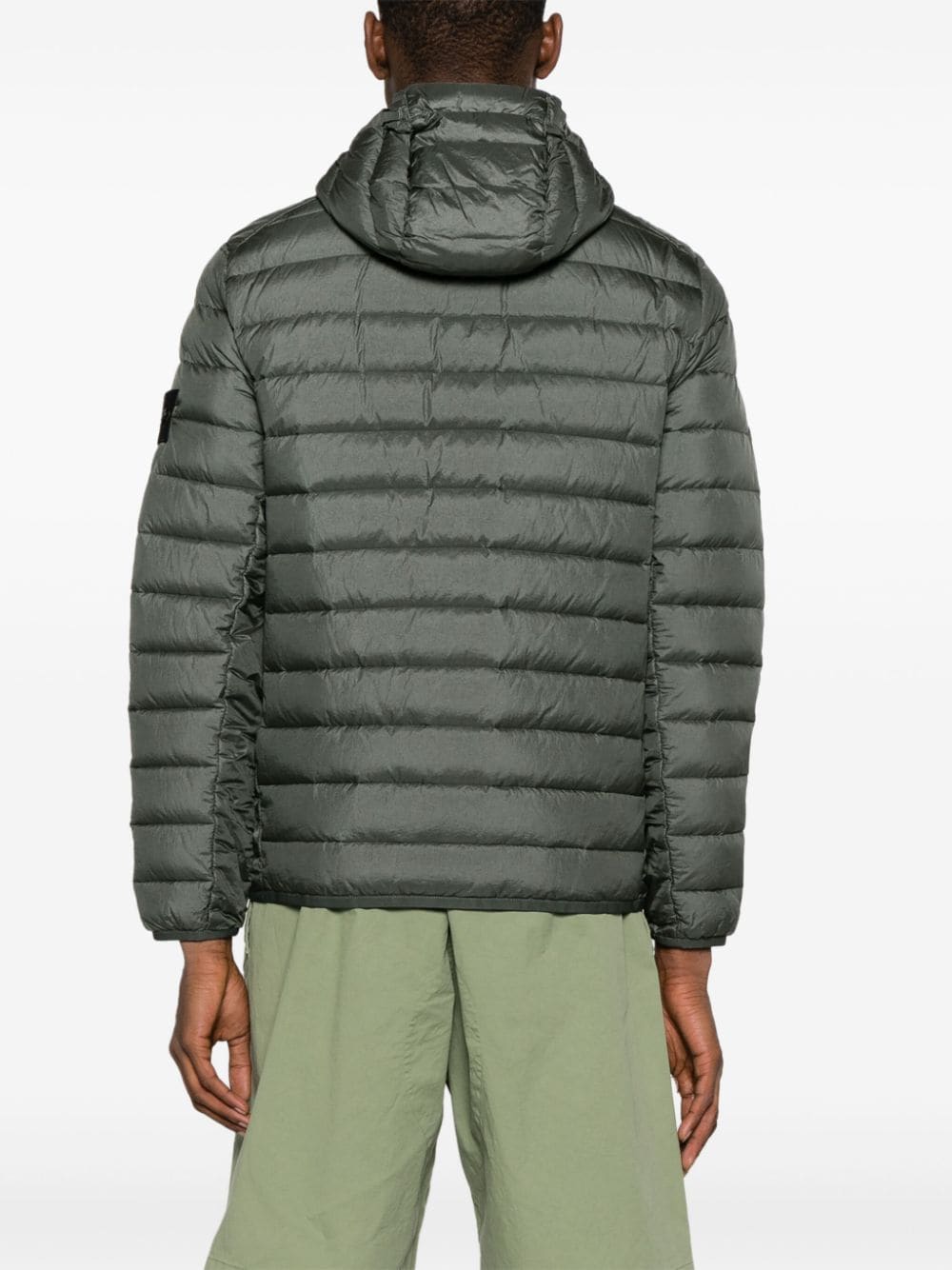 Shop Stone Island Loom Woven Chambers Jacket In Green