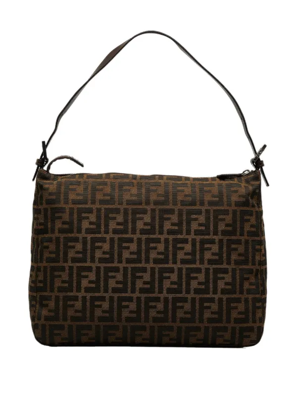 Fendi zucca canvas online shoulder bag