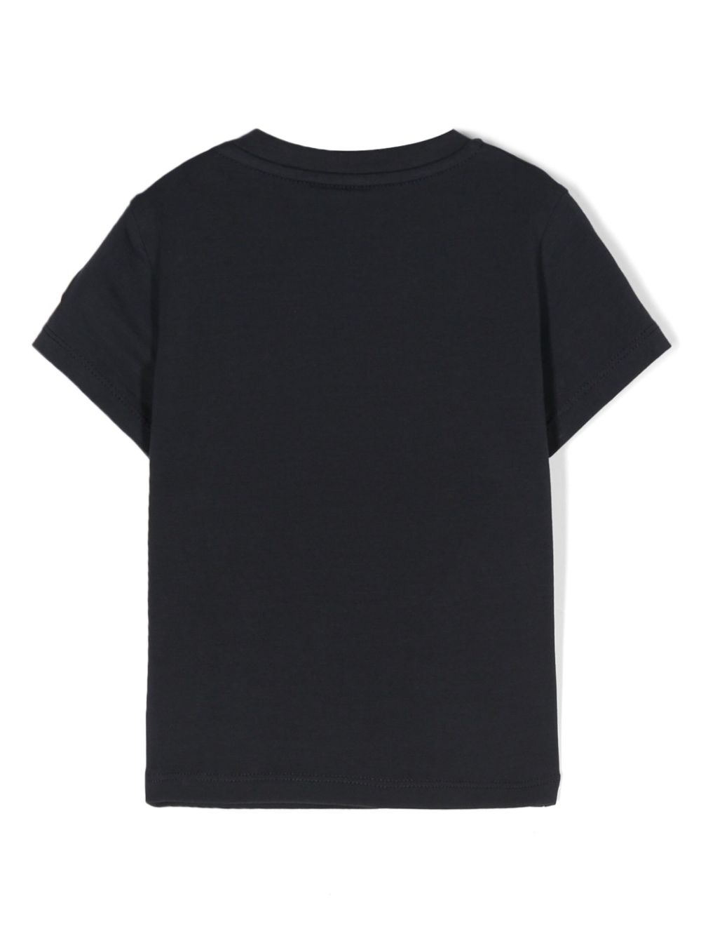 Image 2 of Moncler Enfant logo-embroidered cotton-blend T-shirt