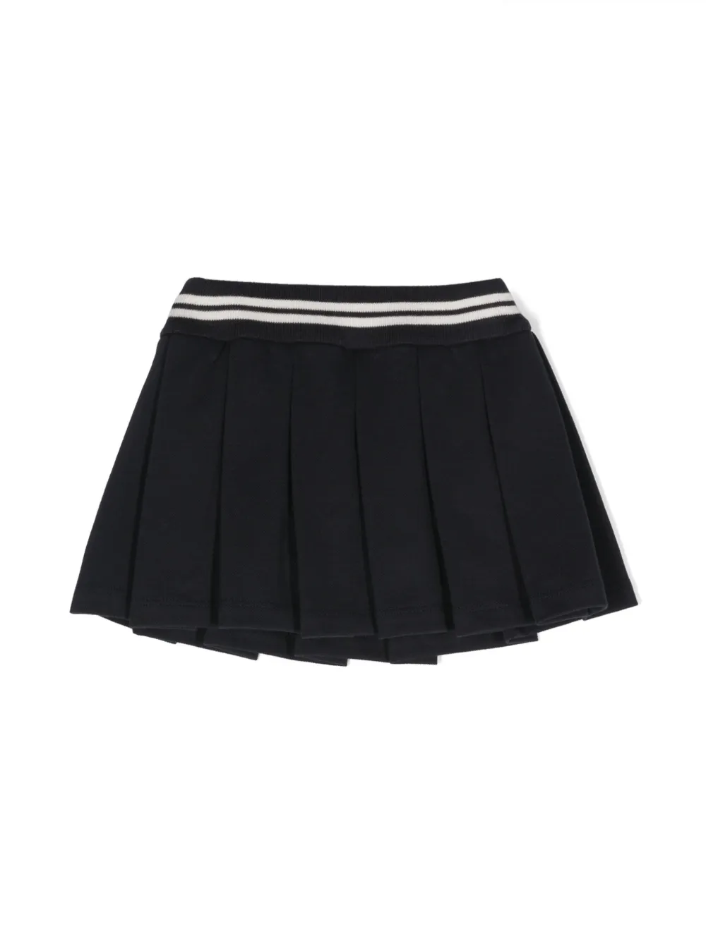 Moncler Enfant pleated cotton skirt - Blauw