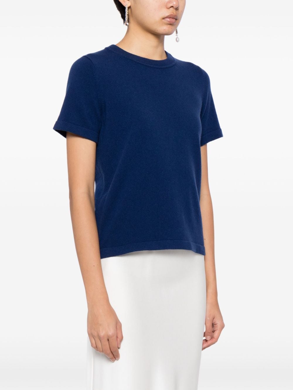 N.Peal Kasjmier T-shirt Blauw