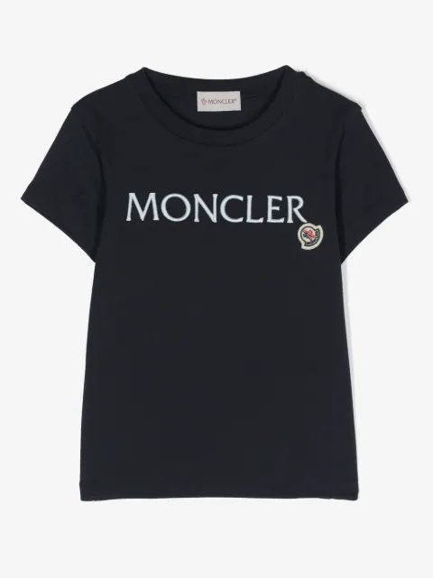 Moncler Enfant playera con logo bordado