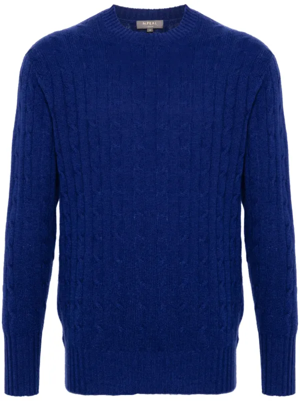 The Thames Cashmere Jumper Blue FARFETCH OM