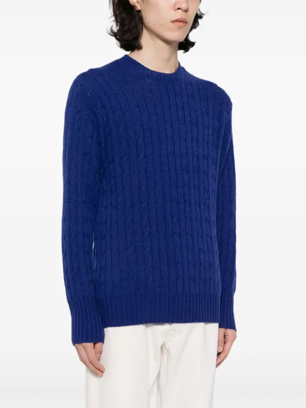 The Thames Cashmere Jumper Blue FARFETCH JO