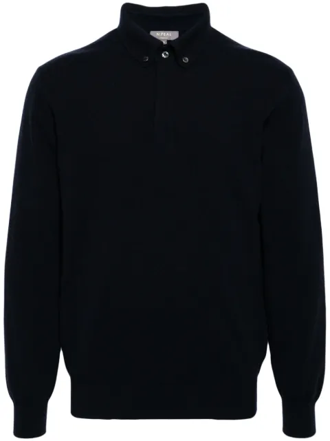 N.Peal Gestricktes Poloshirt