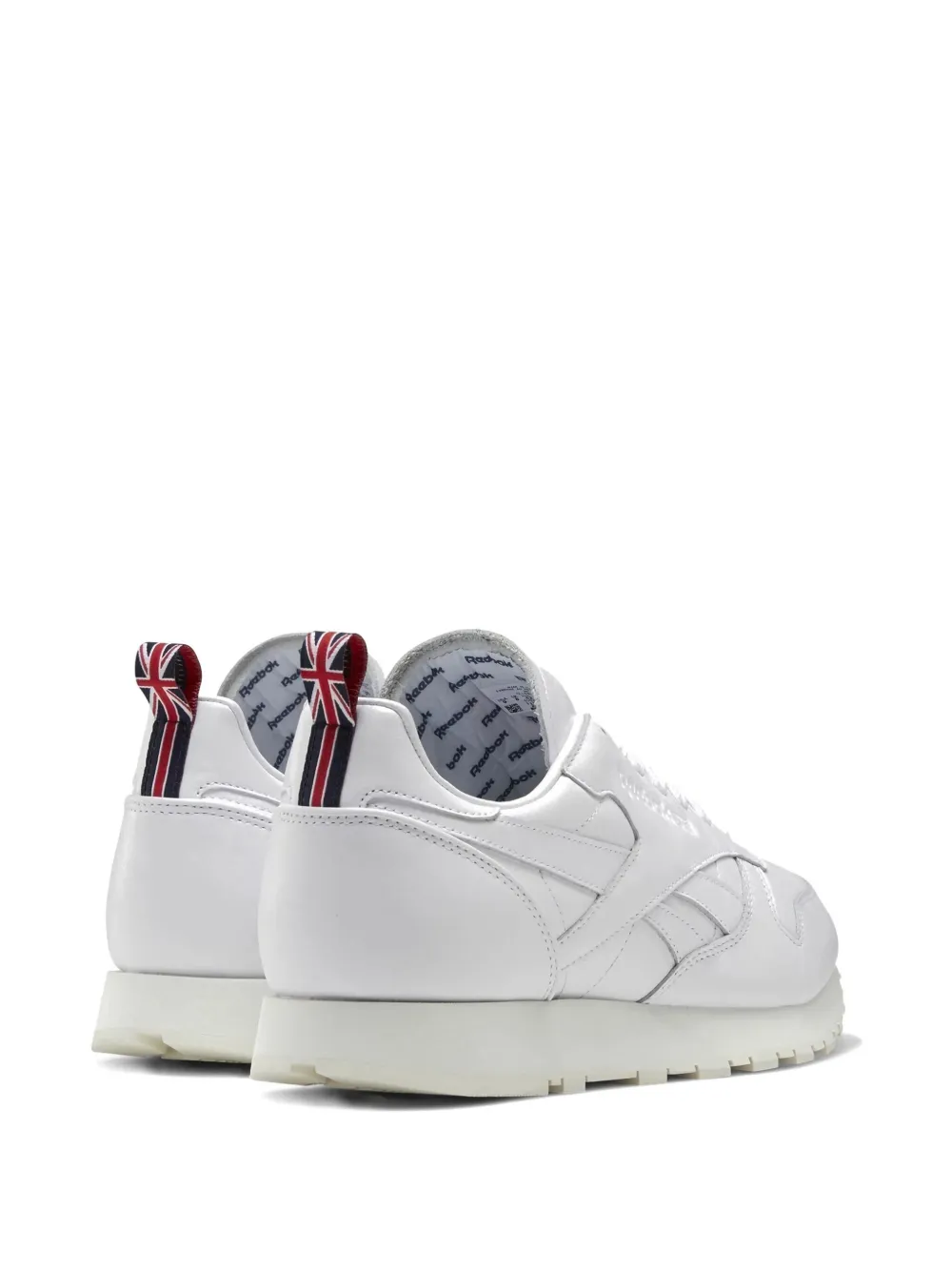 Reebok Cl "white/vector Navy" Sneakers In White