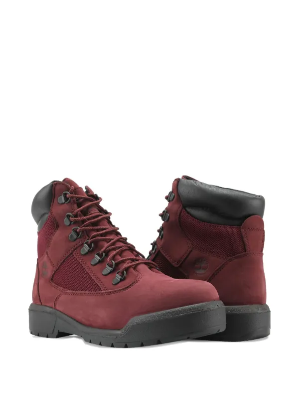 Timberland 6'' Field Boots Red FARFETCH ID - Main Image
