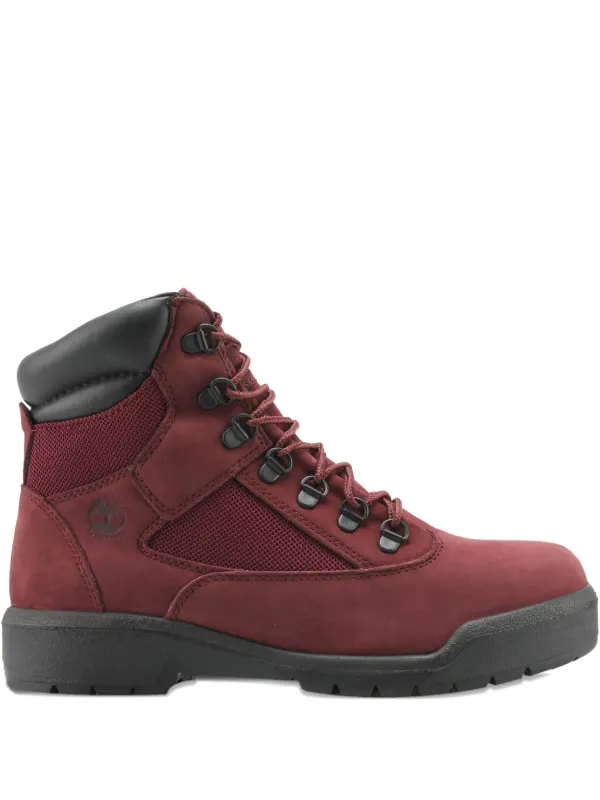Timberland 6'' Field Boots Red FARFETCH IN