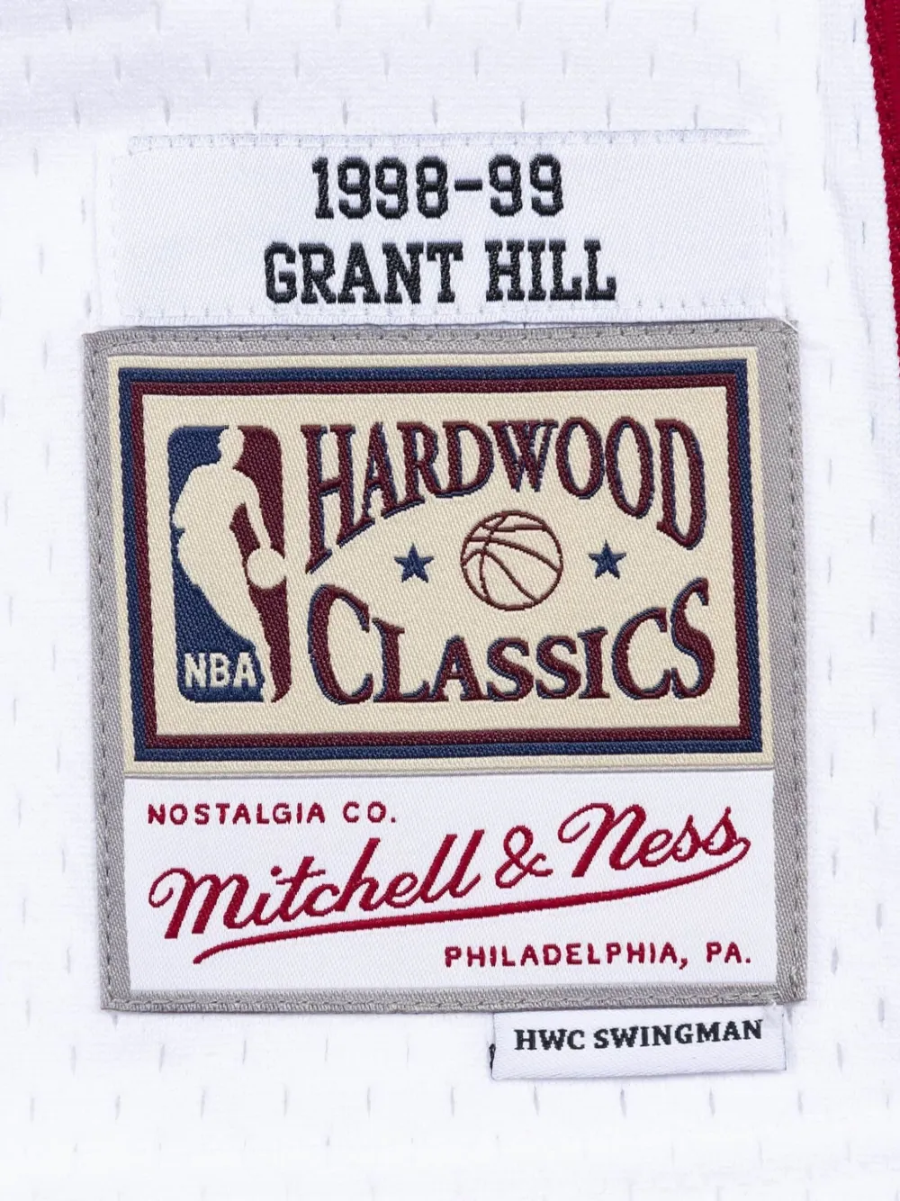 Mitchell & Ness Pistons 98-99 Grant Hill jersey - Wit