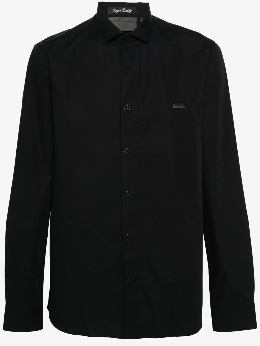 Philipp Plein Sugar Daddy Skull & Bones shirt | Black | Image 1