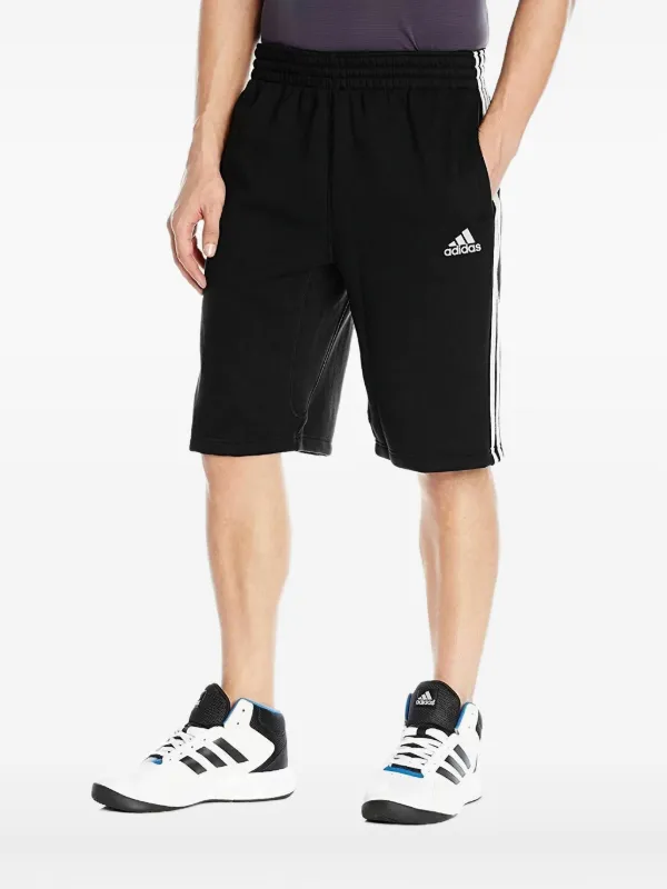 Adidas three-stripe Shorts Black FARFETCH ID