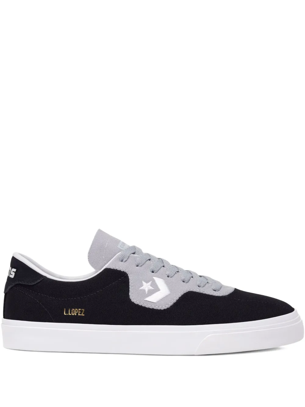 Converse Logo-embroidery Sneakers In Black