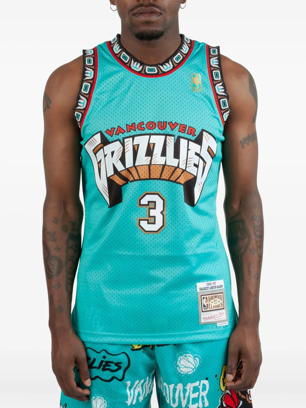 Mitchell & Ness Grizzlies number jersey | Blue | Image 1