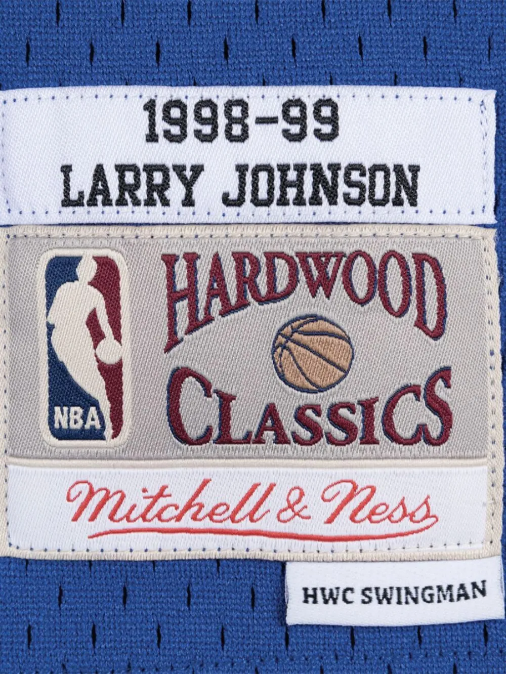 Mitchell & Ness New York Knicks Road 1998-99 Larry Johnson swingman jersey Blauw