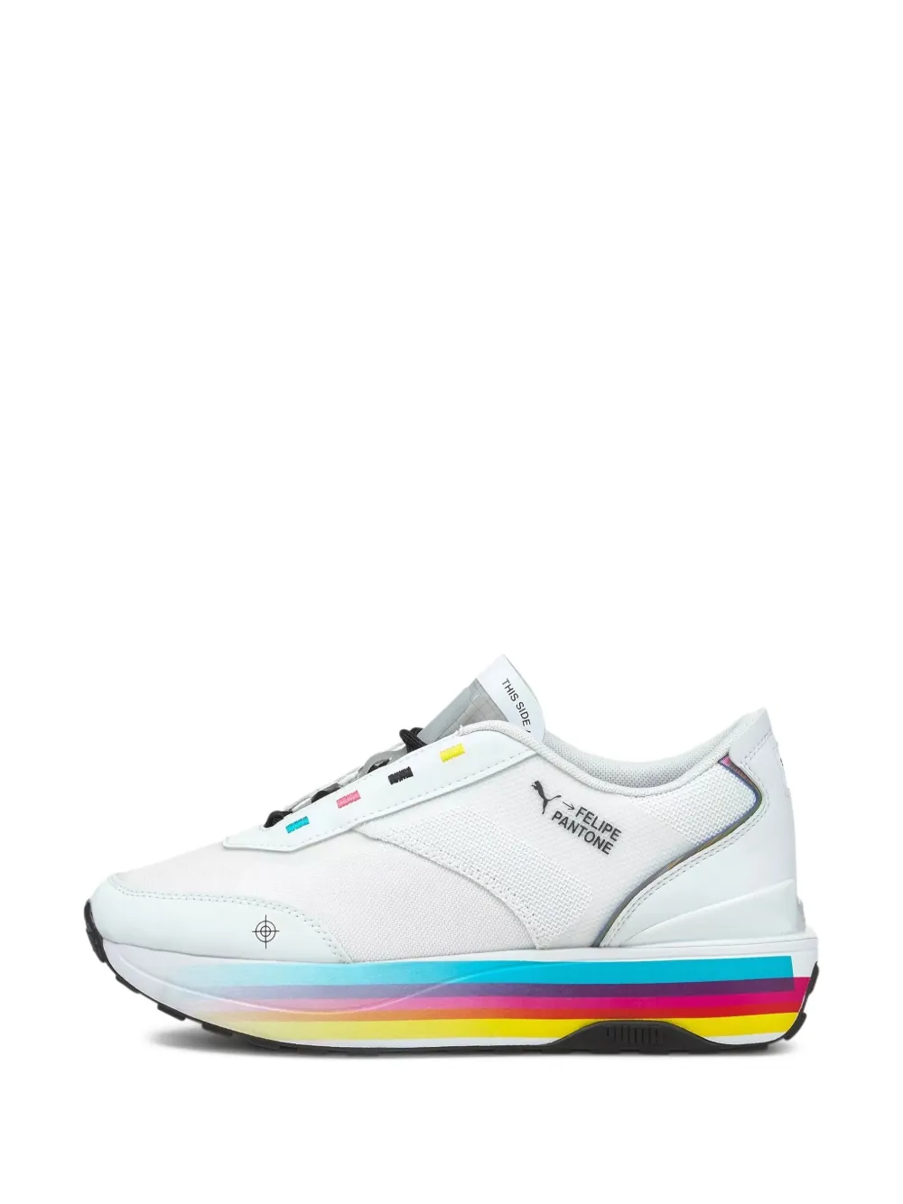 PUMA x Felipe Pantone Cruise Rider multi-stripe sneakers White