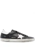Golden Goose Super-Star distressed-effect sneakers - 80203 BLACK/WHITE