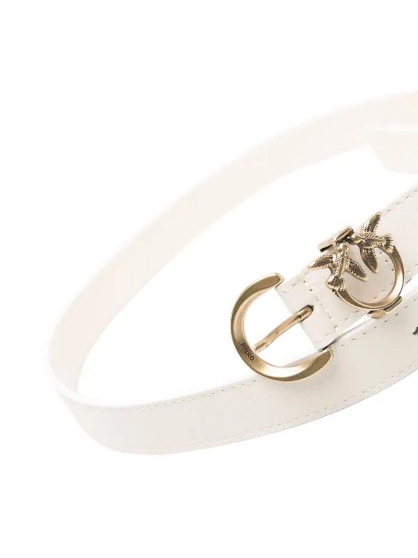 PINKO Love Birds レザーベルト | ホワイト | FARFETCH JP