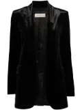Blanca Vita Guarana velvet blazer - Black