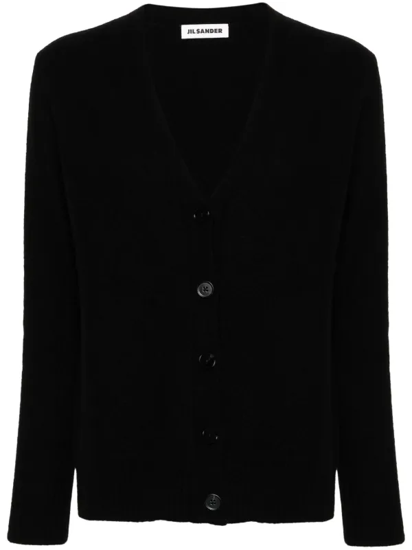 ☆JIL SANDER ブラック カーディガン☆ JIL SANDER ブラック カーディガン