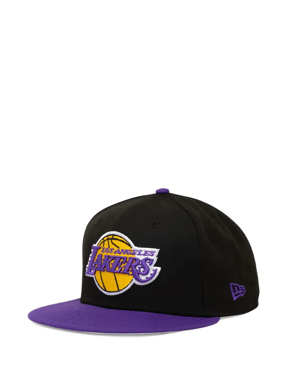 New Era Two-tone Logo-embroidery Baseball Cap In Black