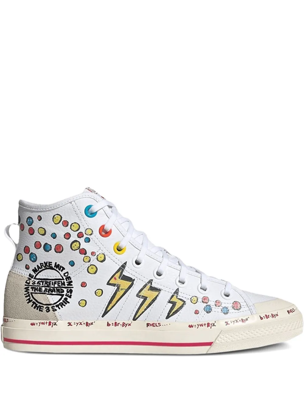 adidas Nizza RF "Kasing Lung x Mickey Mouse" ハイカットスニーカー - ホワイト adidas Nizza RF "Kasing Lung x Mickey Mouse" ハイカットスニーカー - ホワイト