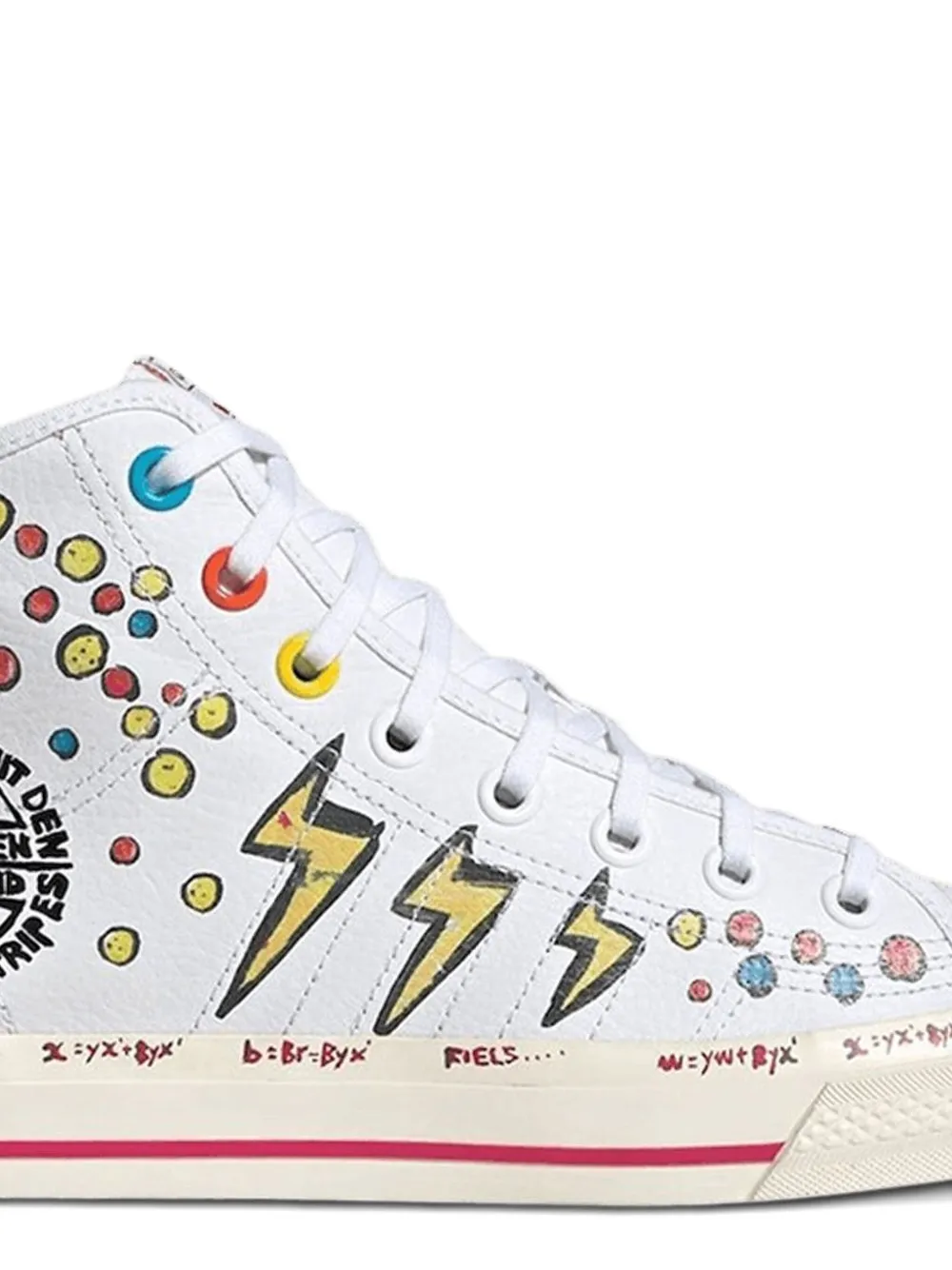 adidas Nizza RF "Kasing Lung x Mickey Mouse" high top sneakers White