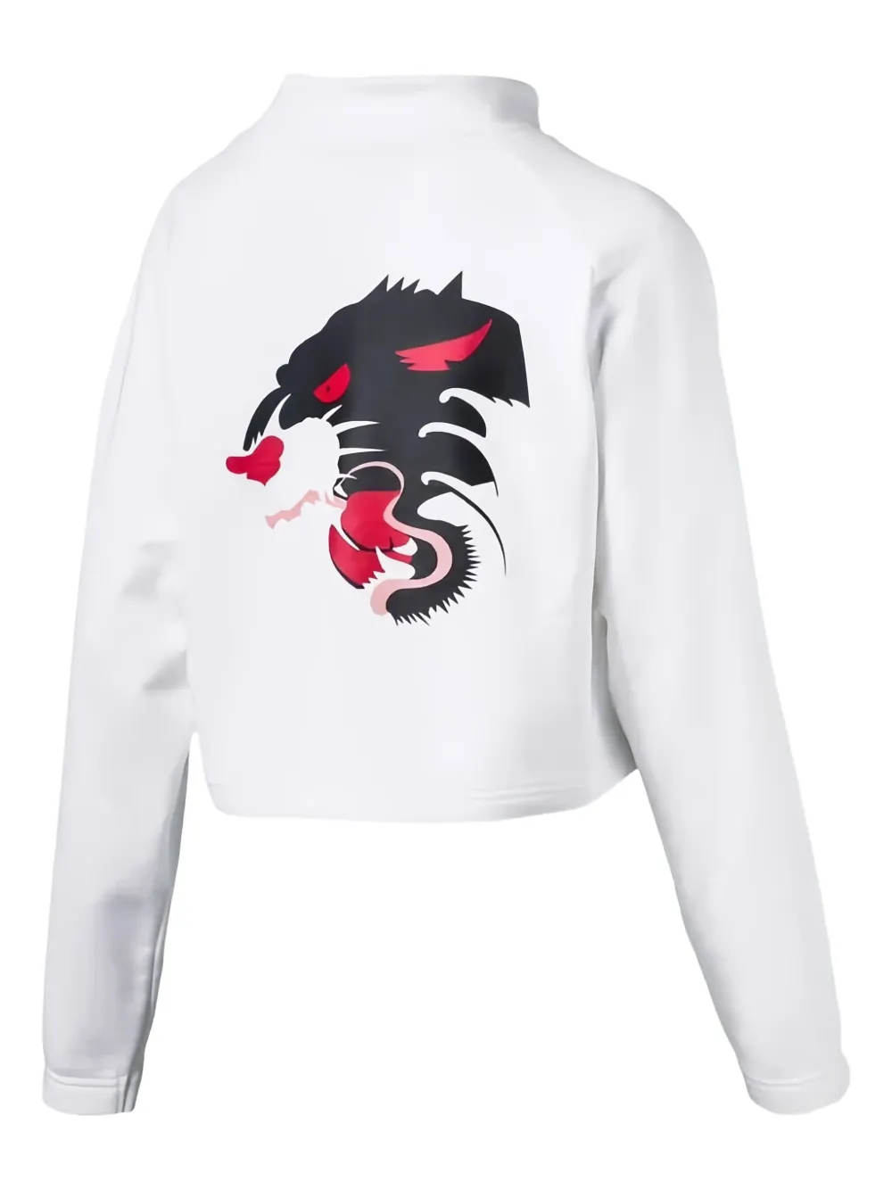 Puma Cat-graphic Sweatshirt In White