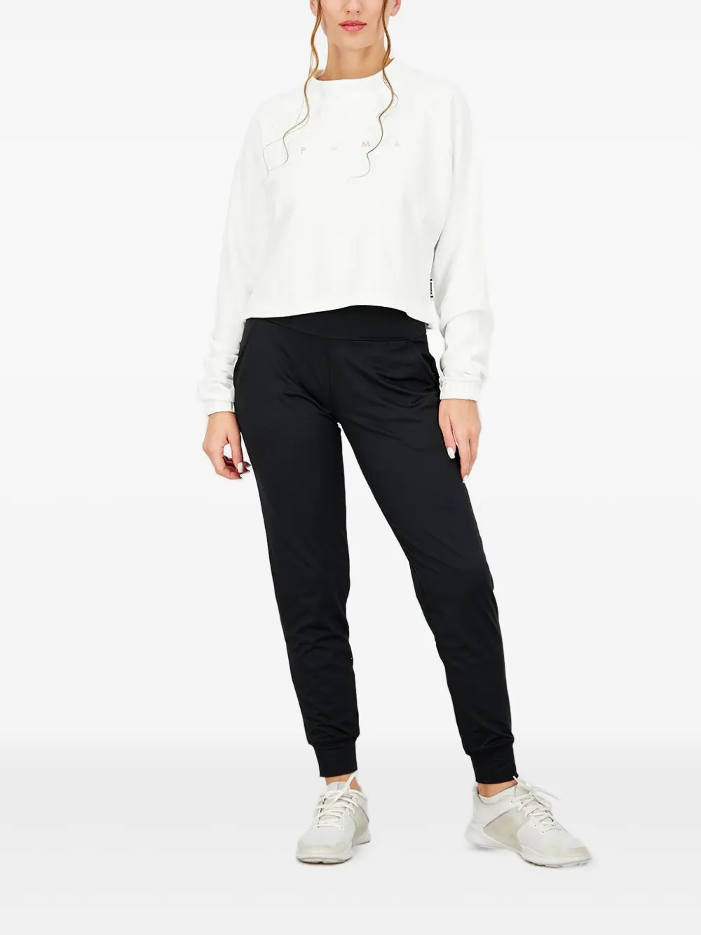 Puma Cat-graphic Sweatshirt In White