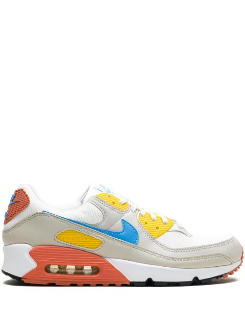 Nike Air Max 90 "Summit White Light Bone Vivid Sulphur University Blue" sneakers WOMEN