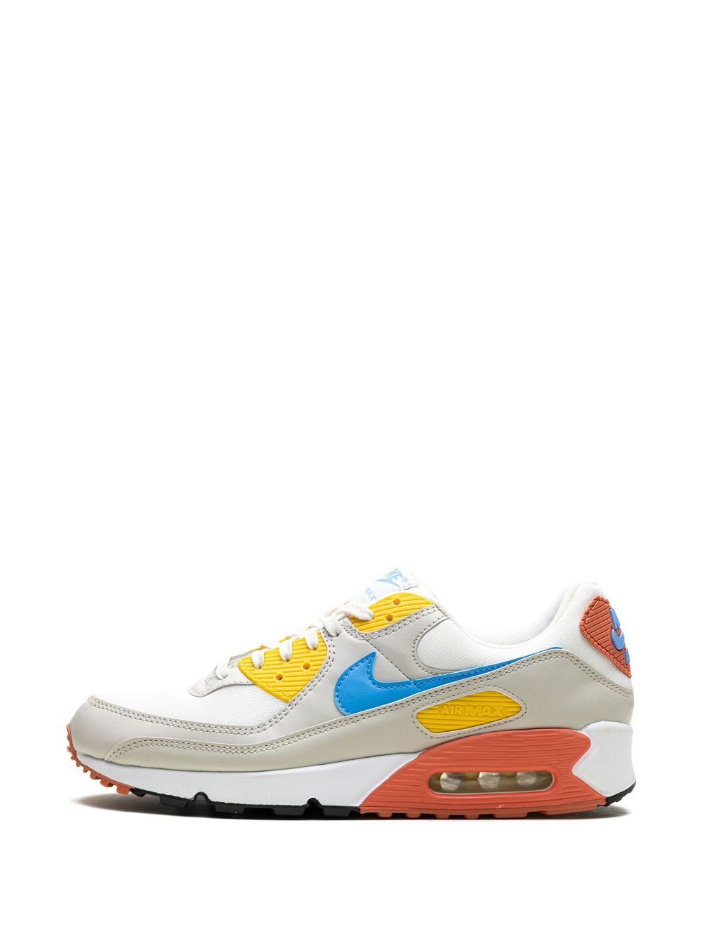 Nike air max 90 white blue yellow on sale