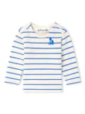 Bonpoint Tourbillon striped cotton T-shirt - White