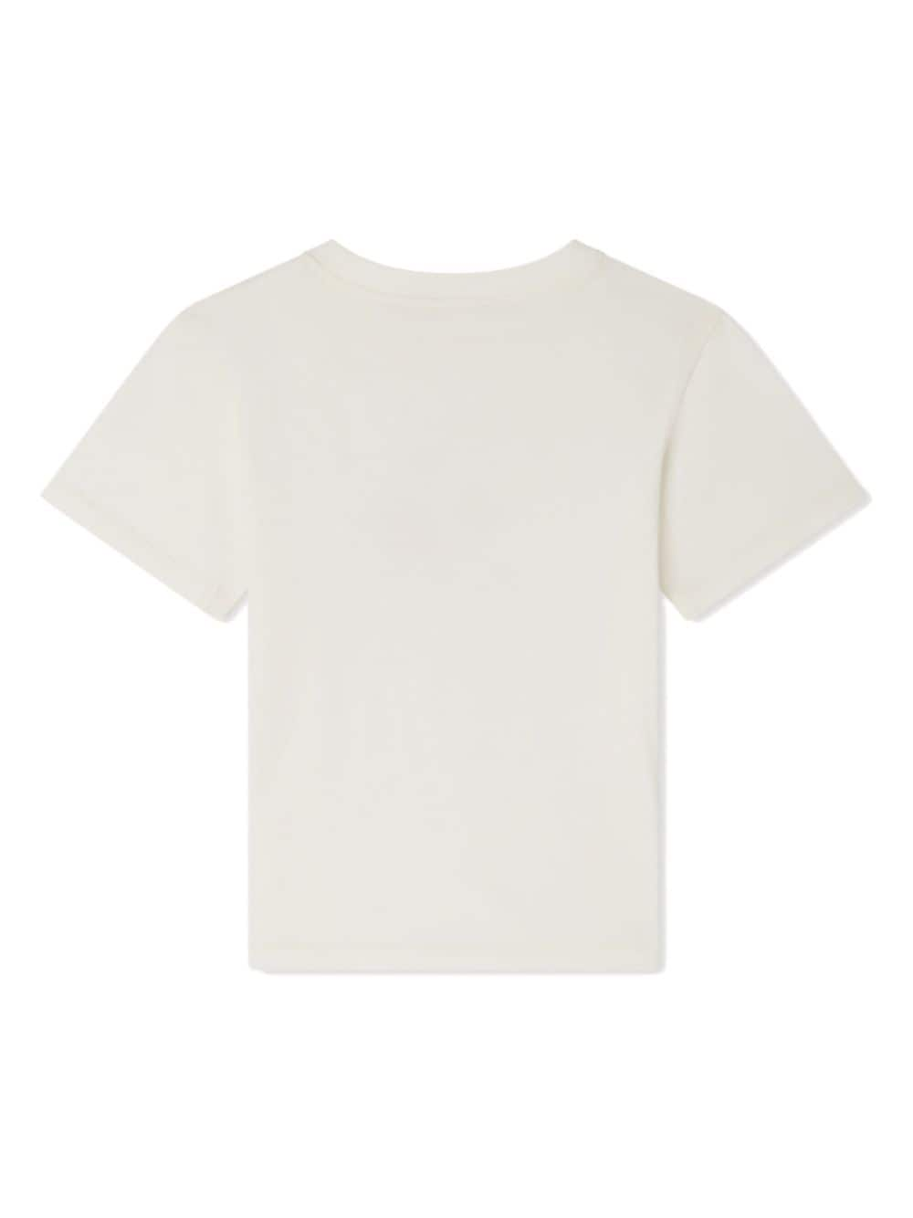 Shop Bonpoint Thida Cotton T-shirt In White